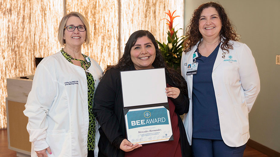 Atrium Health Floyd Medical Center Secretary Wins BEE Award