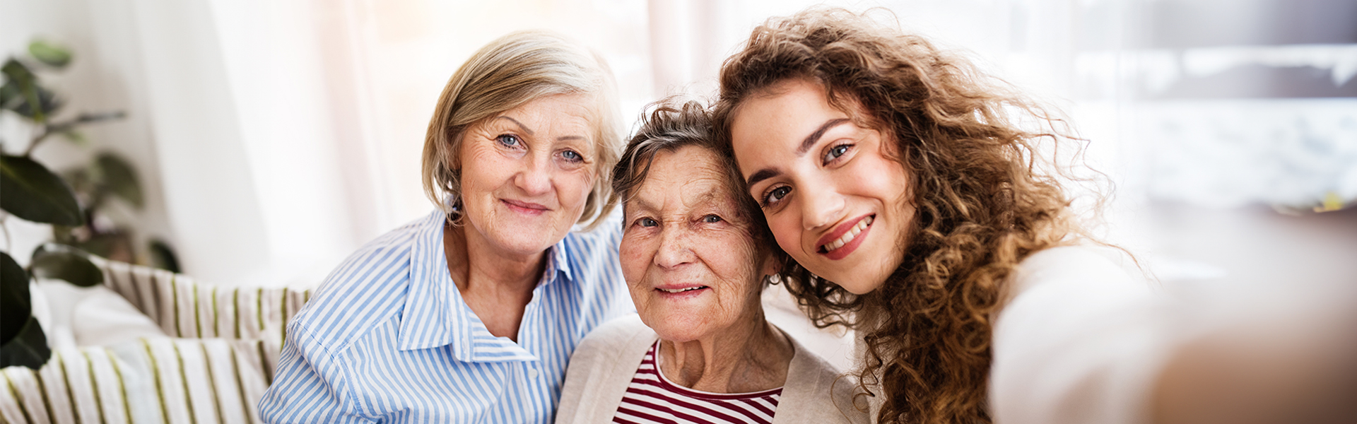 three generations of women