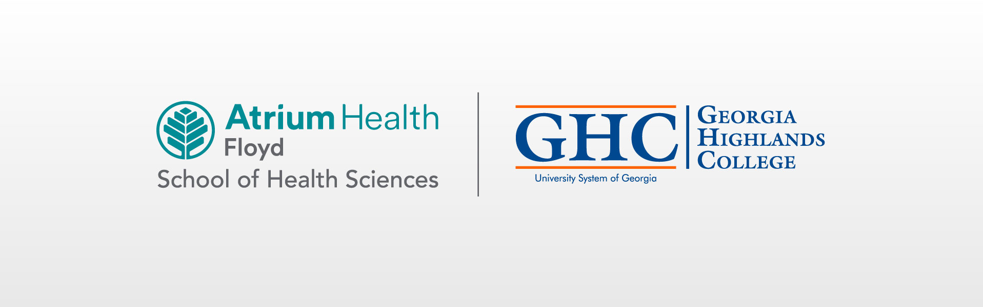 Atrium Health Floyd and Georgia Highlands College logos