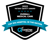 CareChex Award logo for Patient Safety 2022