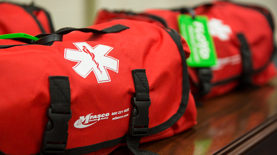Floyd Donates Portable First-Aid Emergency Kits to County Schools